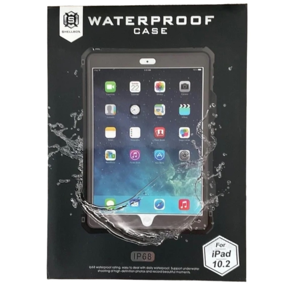 Shellbox Waterproof Case for IPad 10.2, NWOT, Still in Box